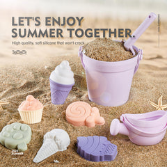 MarcZero silicone shovel purple for smooth sand scooping