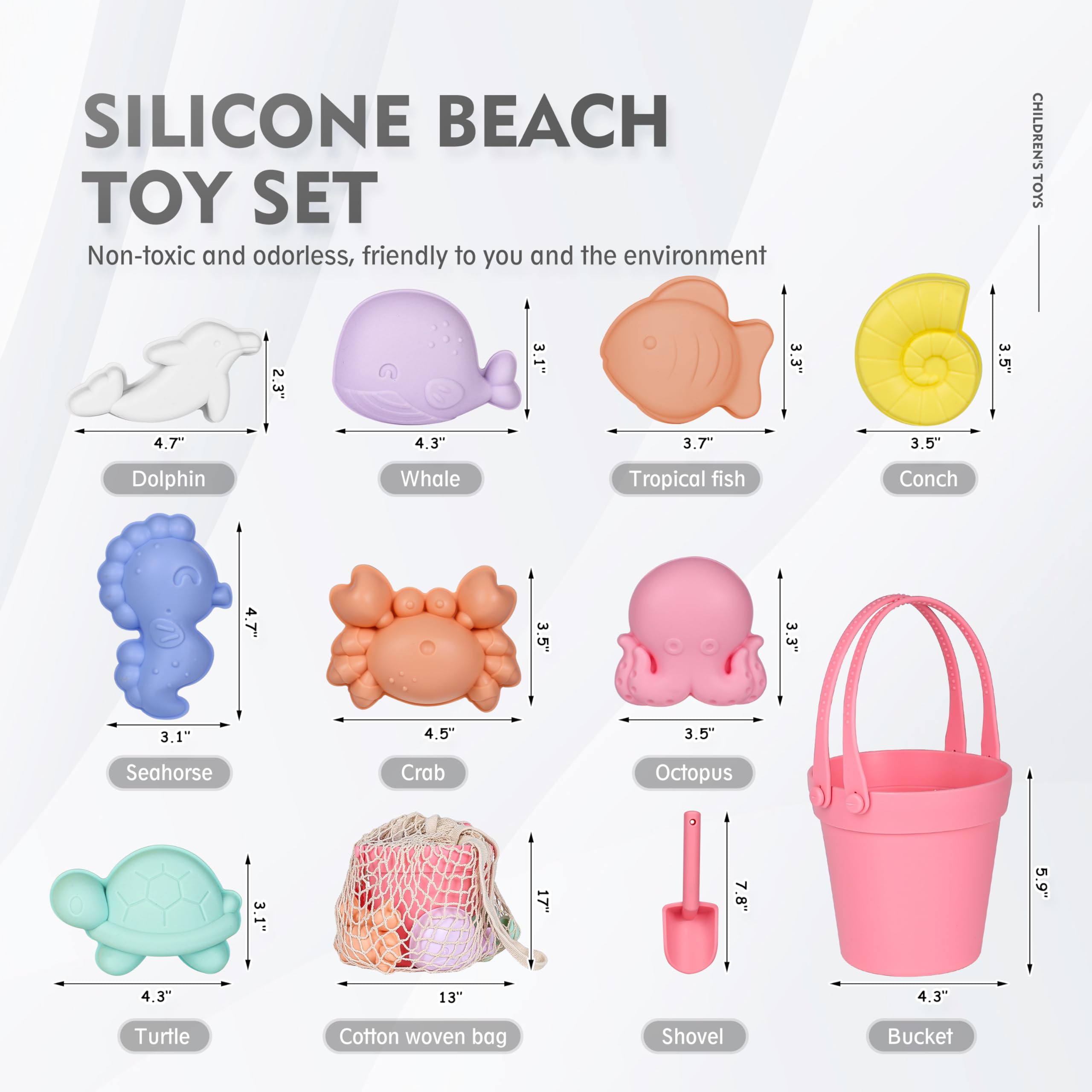 MarcZero silicone beach shovel ideal for smooth scooping and travel-friendly storage