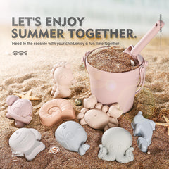 MarcZero silicone conch mold adds tactile textures for creative sand sculpture.