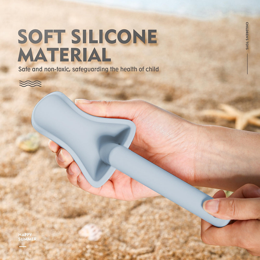 MarcZero octopus silicone sand mold in blue, flexible design for easy shaping