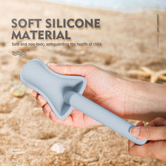 MarcZero octopus silicone sand mold in blue, flexible design for easy shaping