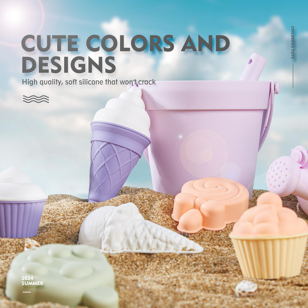 MarcZero silicone spoon purple for precise sand scooping