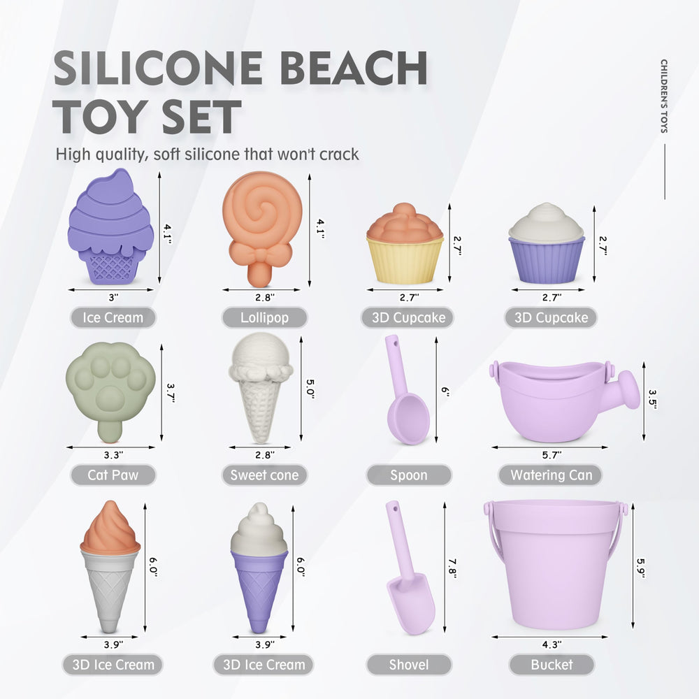 MarcZero silicone watering can purple for kid-friendly water play