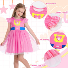Marendyee dress sized for ages 3-10, easy to choose the right fit