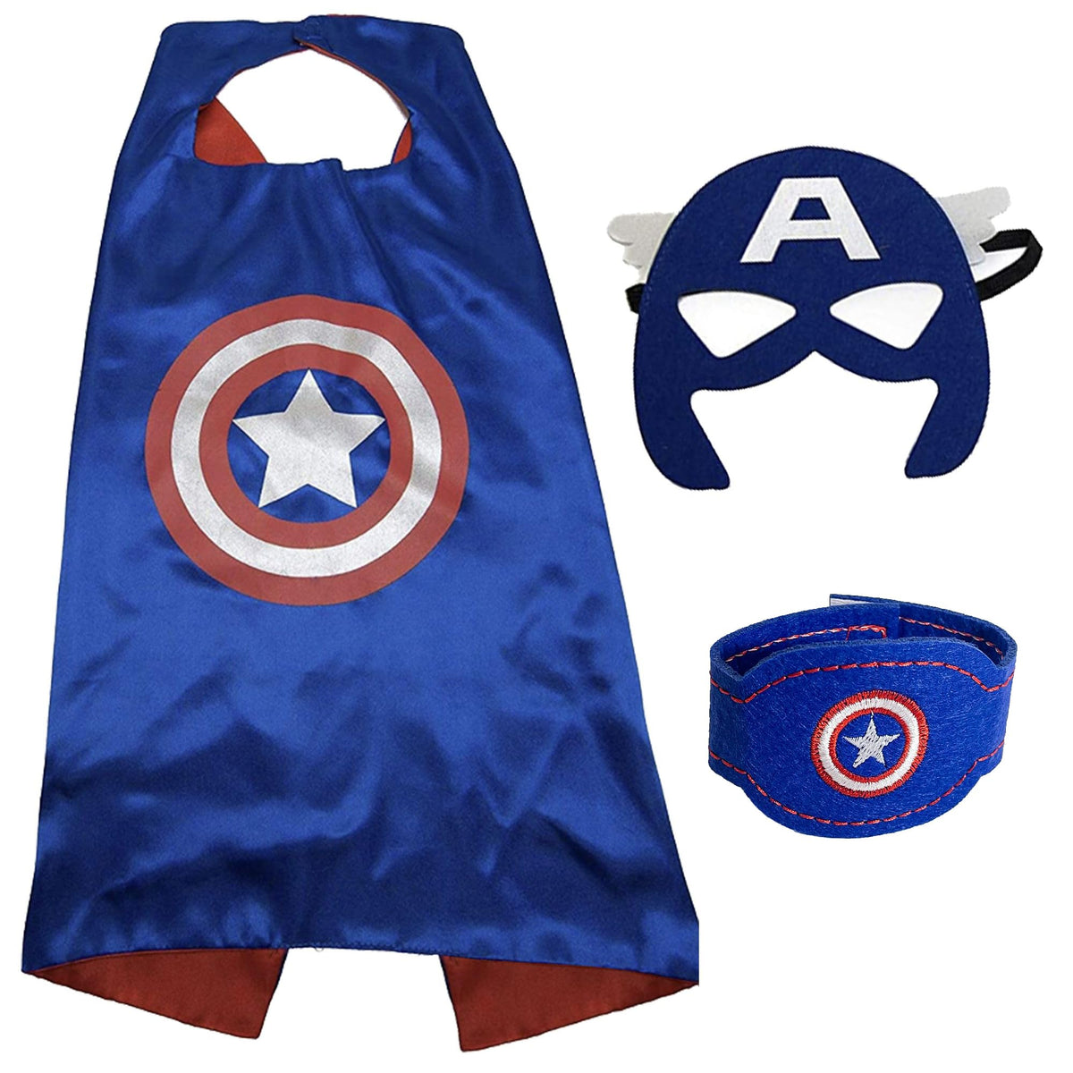 Maribus-FL satin cape reversible close-up for dual looks during imaginative play