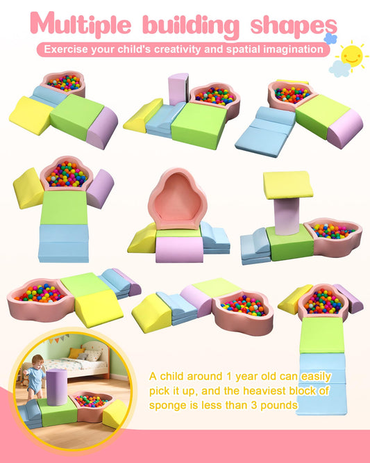 Markdang climbing blocks assembly shows customizable routes for active toddlers