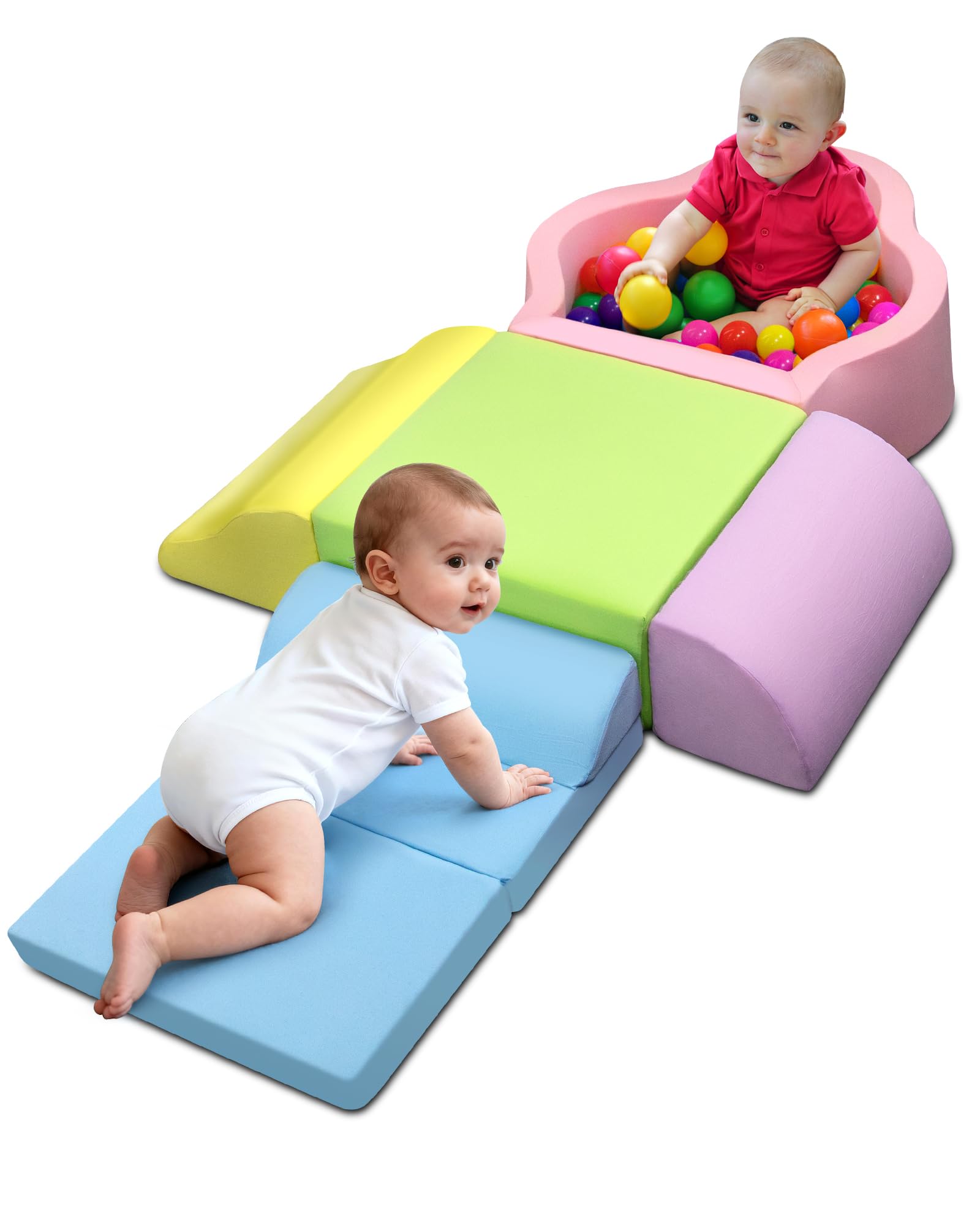 Markdang Soft Play Set tower with modular blocks for safe motor skill development