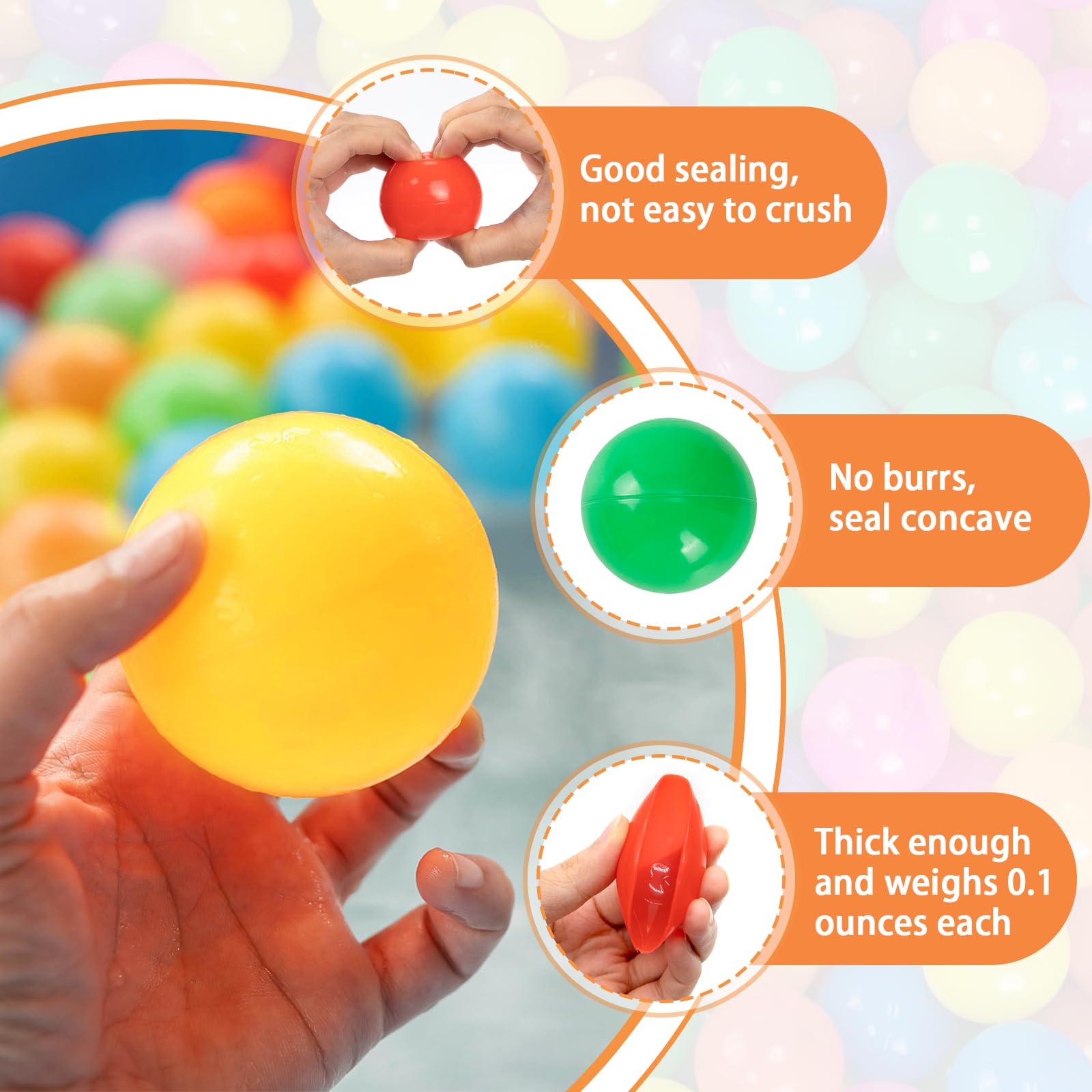 Markdang zip storage bag keeps all 170 balls neatly organized after play.