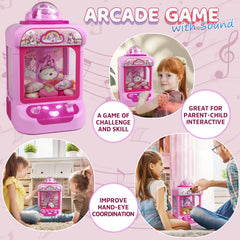 Marlrin 20 mini plush prizes inside the machine entice repeated tries and anticipation.