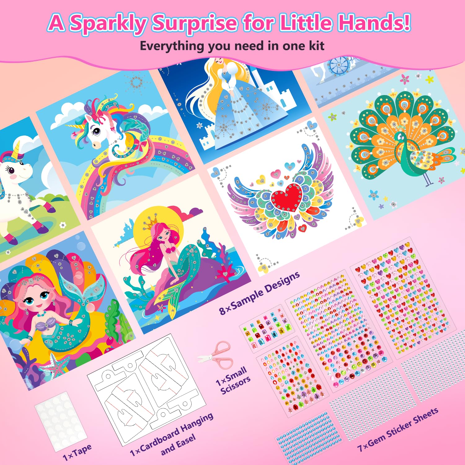Marlrin bright princess and unicorn sticker sheets inspire colorful creativity