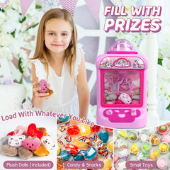 Marlrin claw machine in action with built in sound enhances playtime energy.