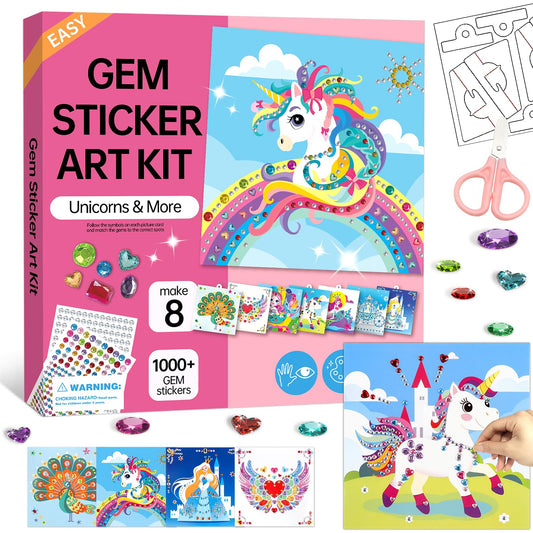 Marlrin Unicorn and Princess Diamond Art Kit box with colorful contents for screen free creativity