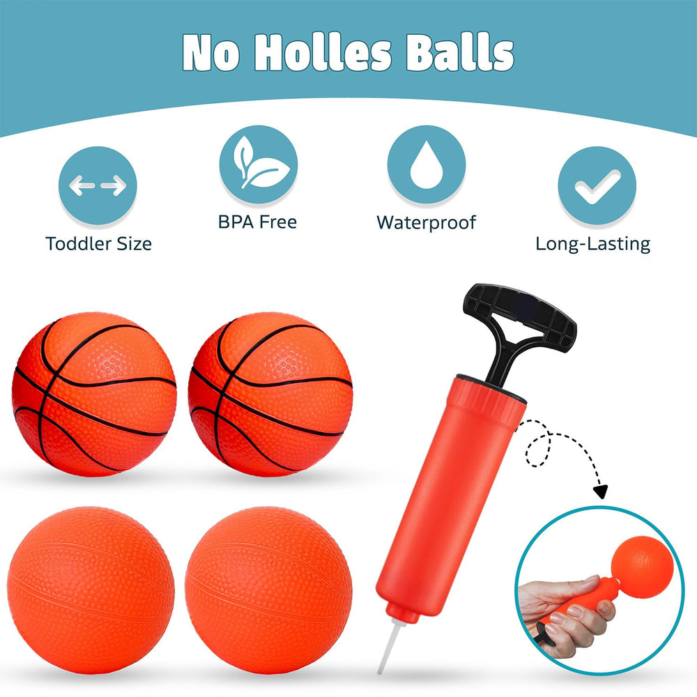 MARPPY four soft no-hole balls provide safe, squeezable fun.