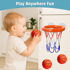 MARPPY bath toys positioned inside tub for a scoring game