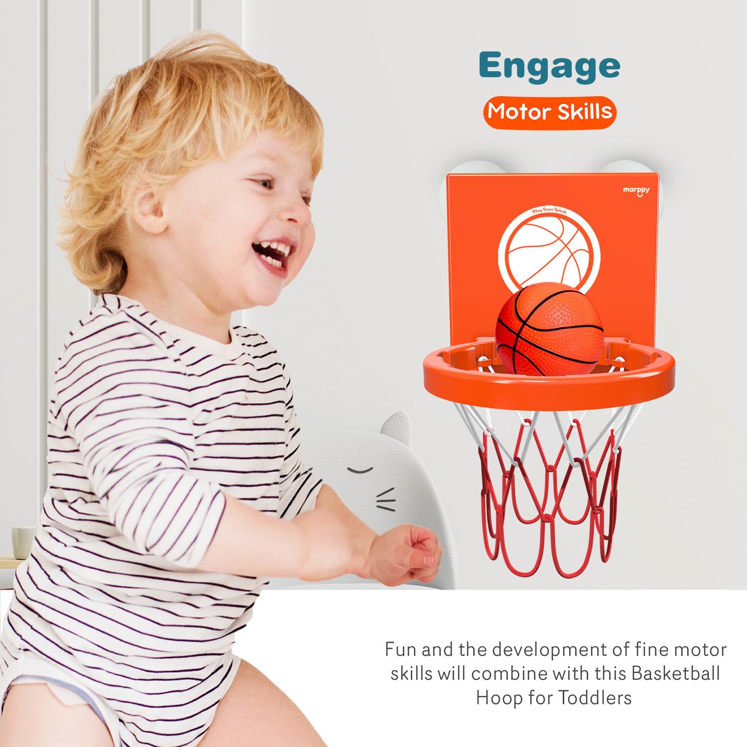 MARPPY gift-ready box for bath toy hoop and balls