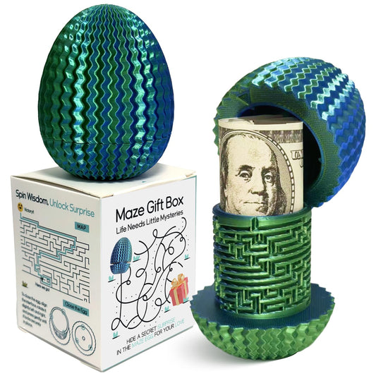 Marsaball Mystery Egg Maze Box with an intricate egg maze ideal for hiding cash gifts
