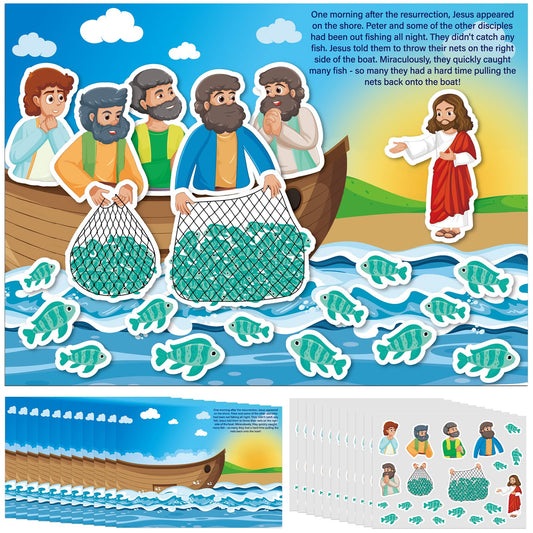 Marspark Jesus visits disciples sticker scene 01 for interactive Bible storytelling