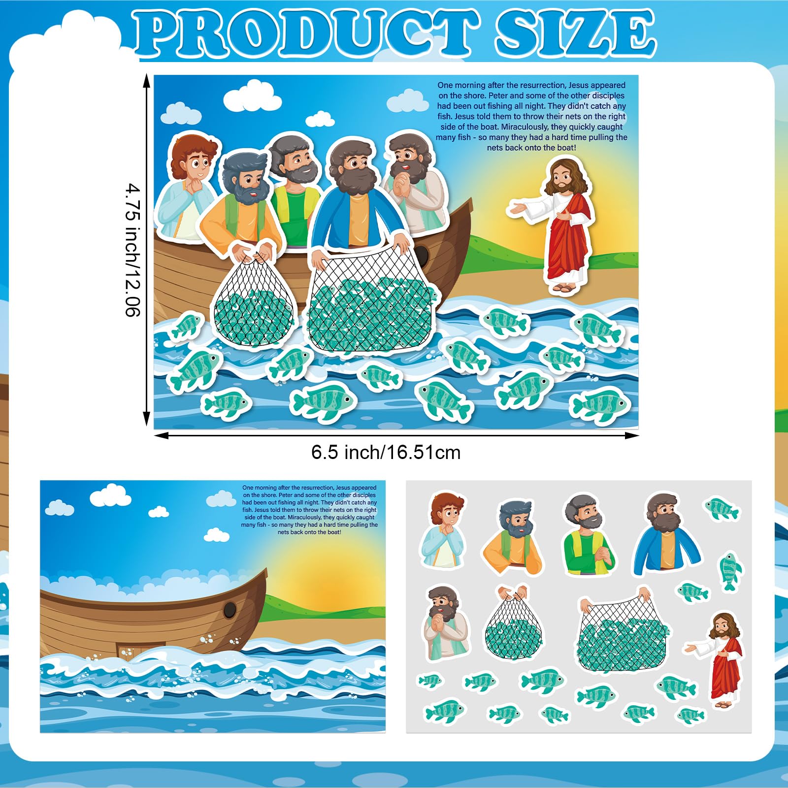 Marspark Jesus visits disciples sticker scene 02 supports group Bible reflection