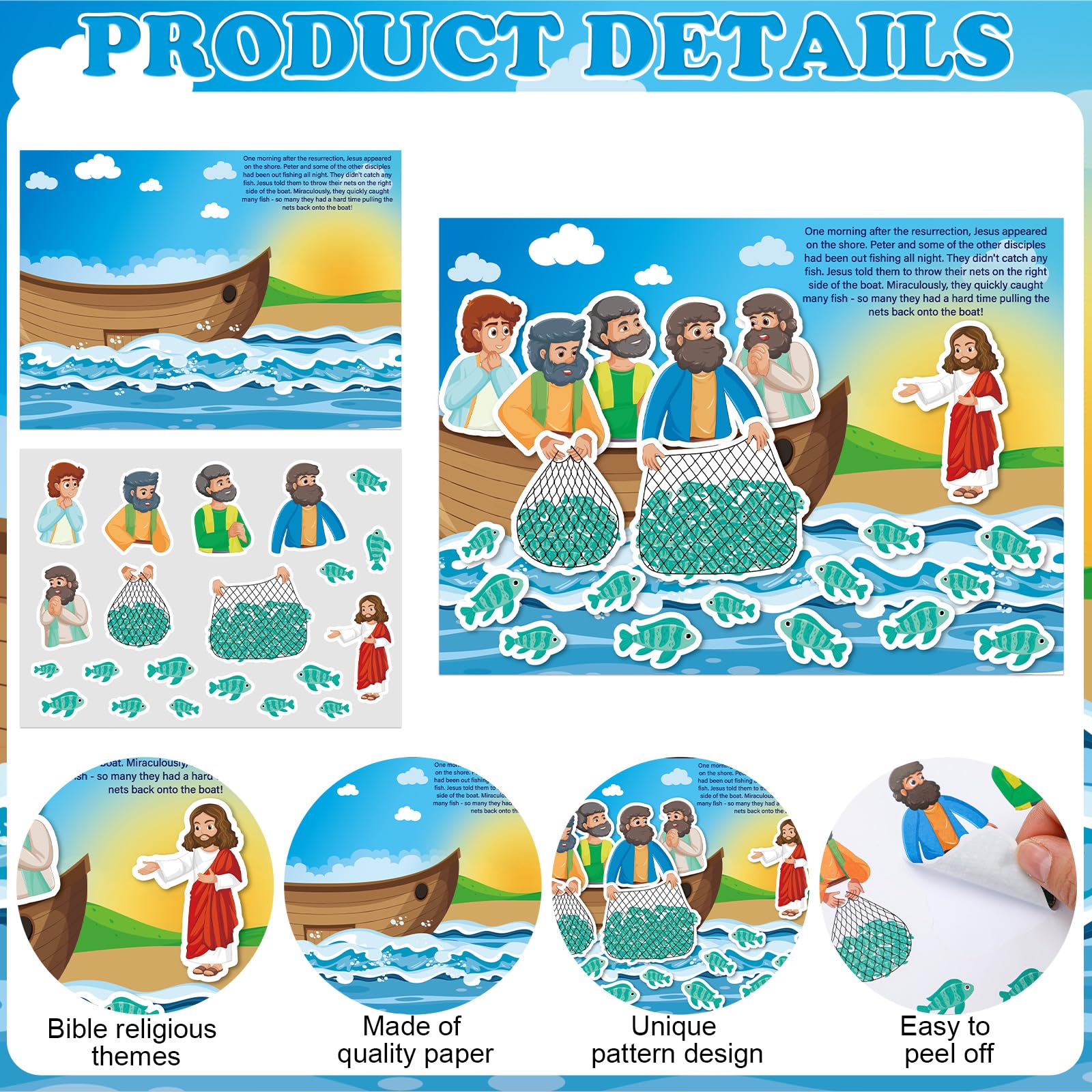 Marspark Jesus visits disciples sticker scene 03 invites kids to explore faith through storytelling