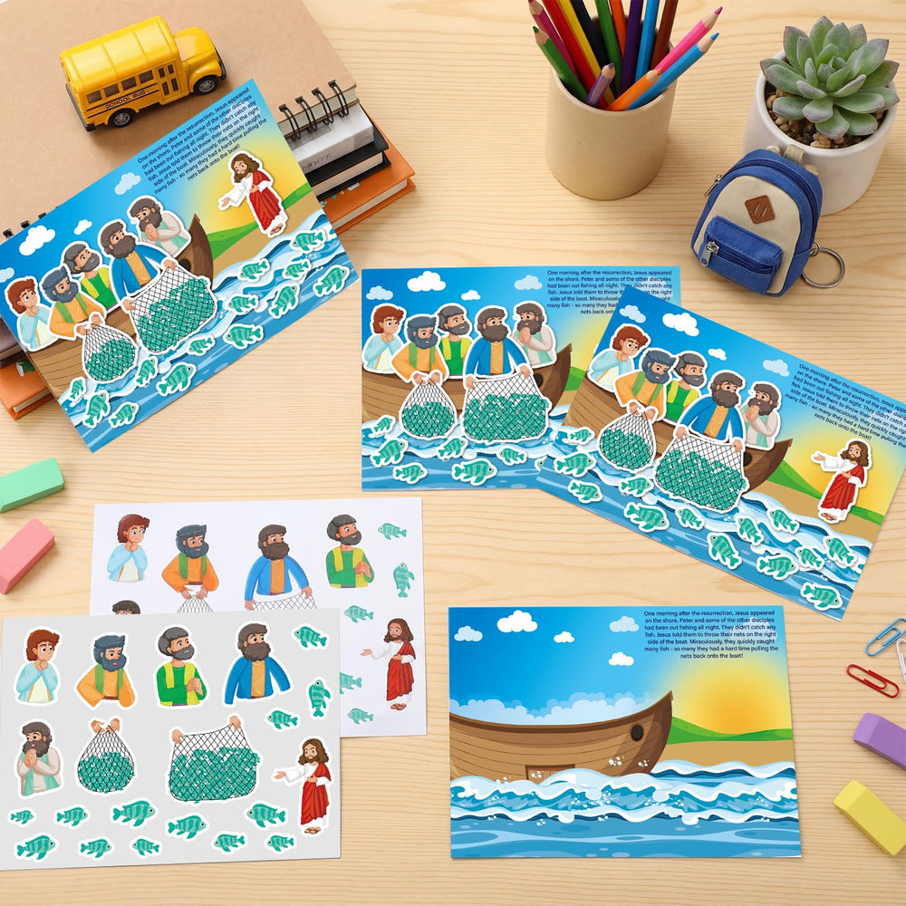 Marspark Jesus visits disciples sticker scene 04 enhances classroom crafts and discussion