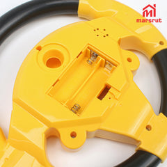 Marsrut steering wheel toy yellow child playing and steering pretend car