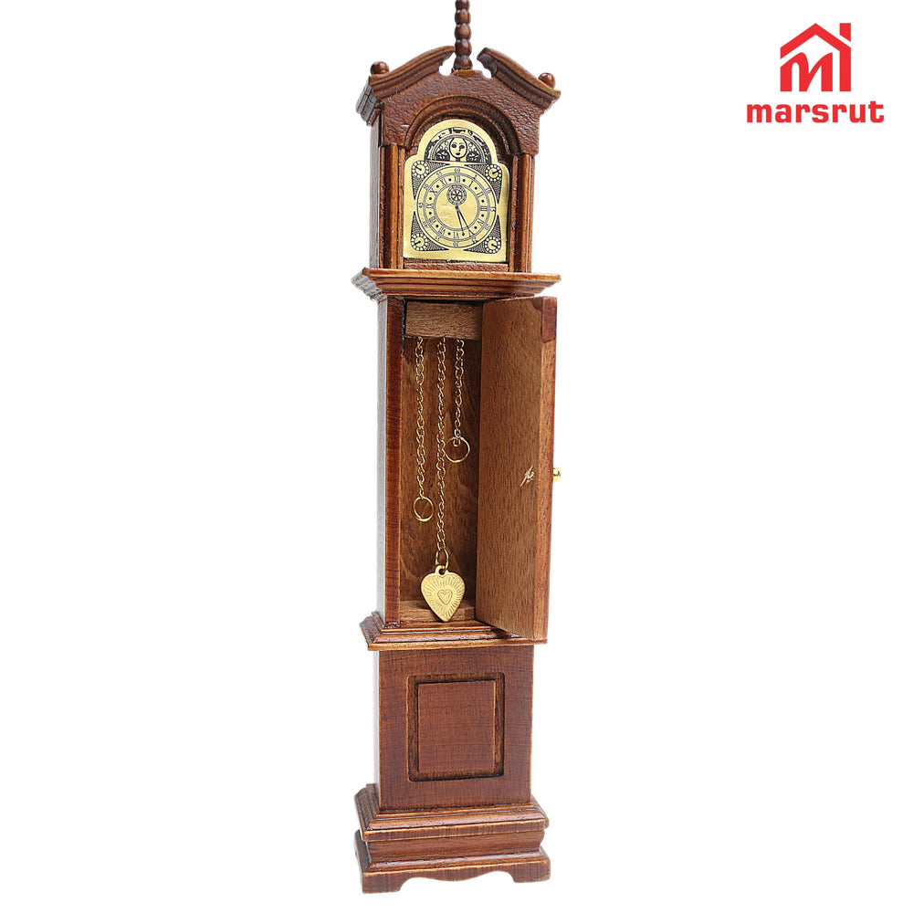 Marsrut Victorian dollhouse clock detail showcases fine craftsmanship.