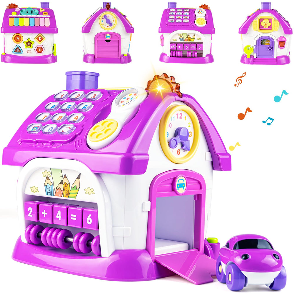 Marstone 8-in-1 learning house piano encourages early music exposure and fine motor skills.