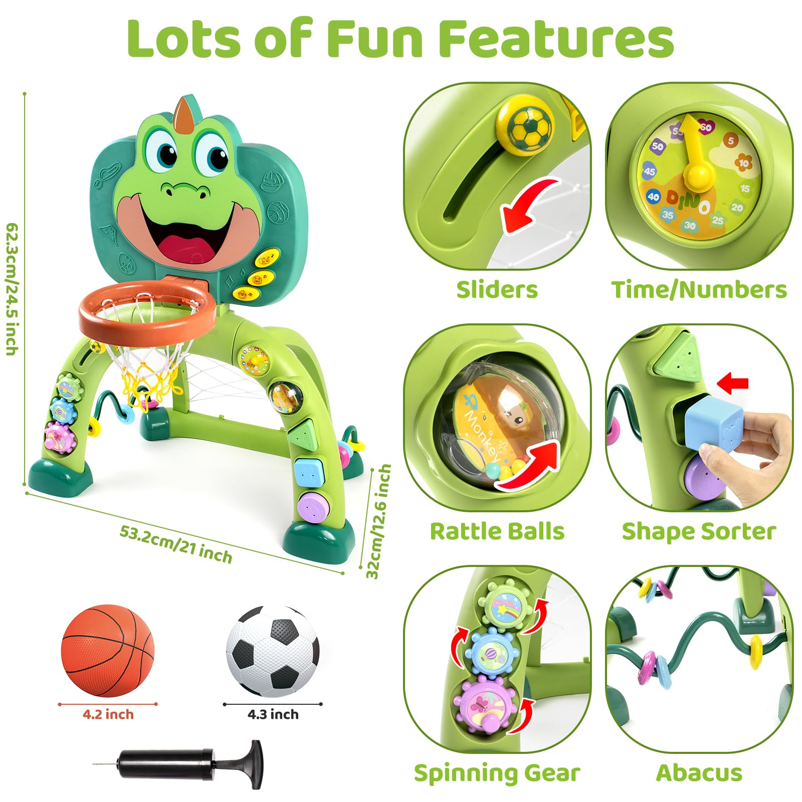 Marstone BPA-free durable plastic ensures safe, long-lasting play.