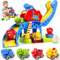 Marstone dinosaur slide ramp for engaging cause-and-effect play and motor skills