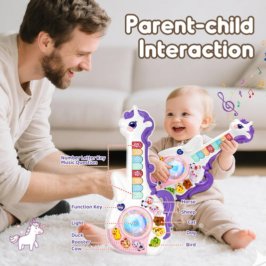 Marstone educational guitar toy for toddlers with engaging melodies