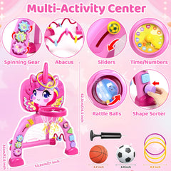 Marstone toddler sports center with soccer goal and kid-friendly design