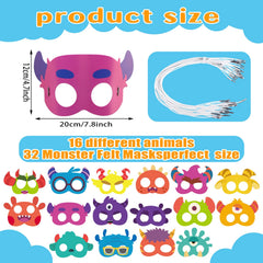 Adjustable elastic headbands ensure a secure fit for kids and adults.