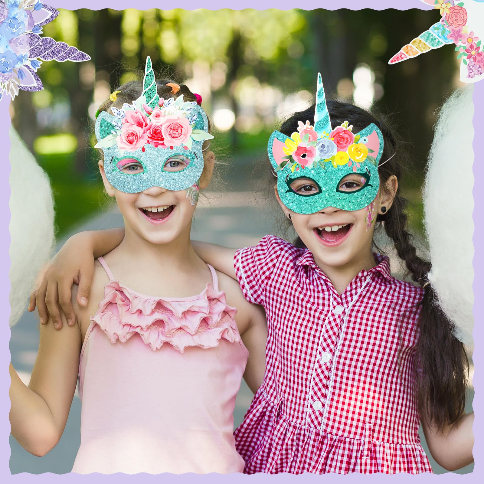 Marsui unicorn face masks are kid-friendly and lightweight for easy use