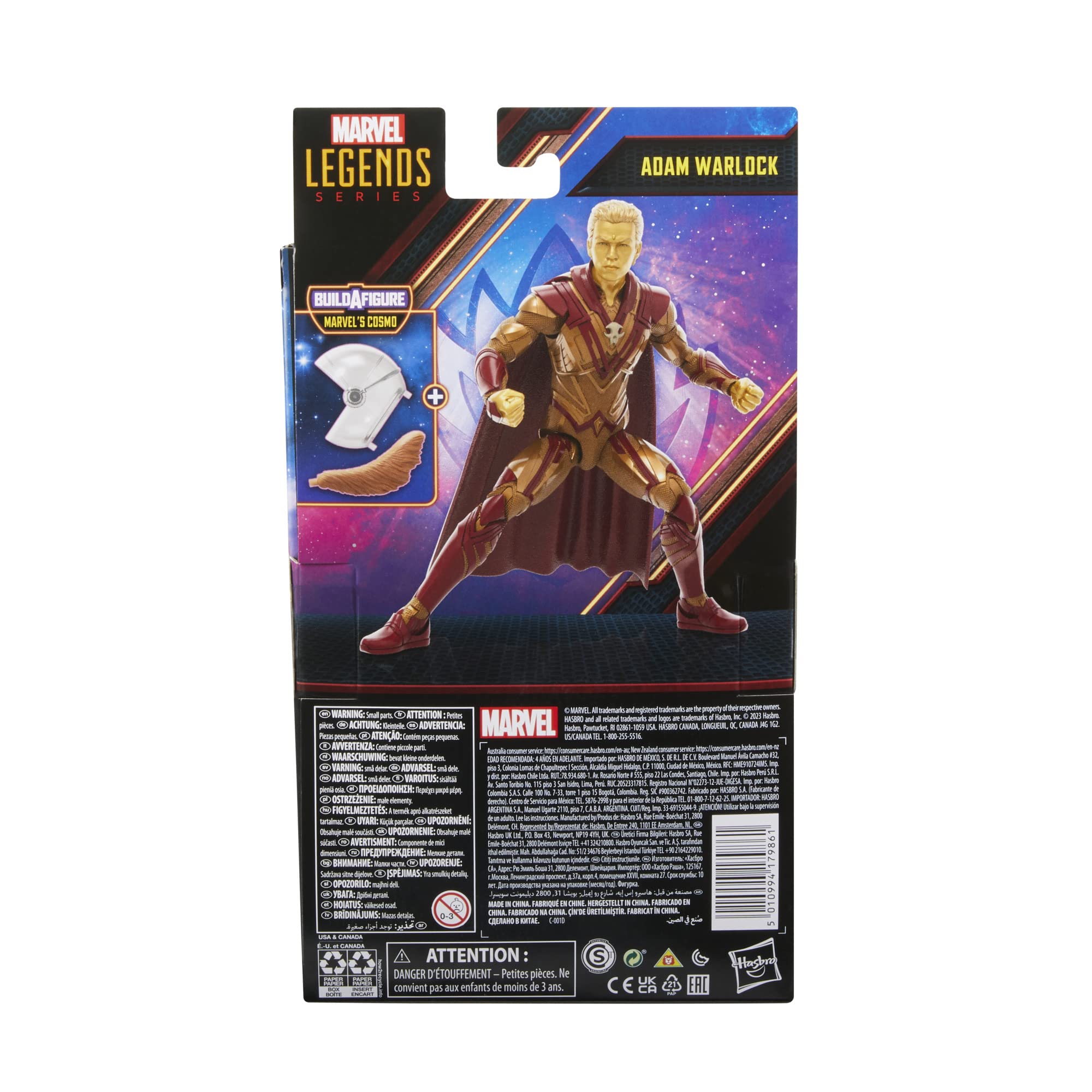 Adam Warlock figure deco with movie-authentic coloring and details
