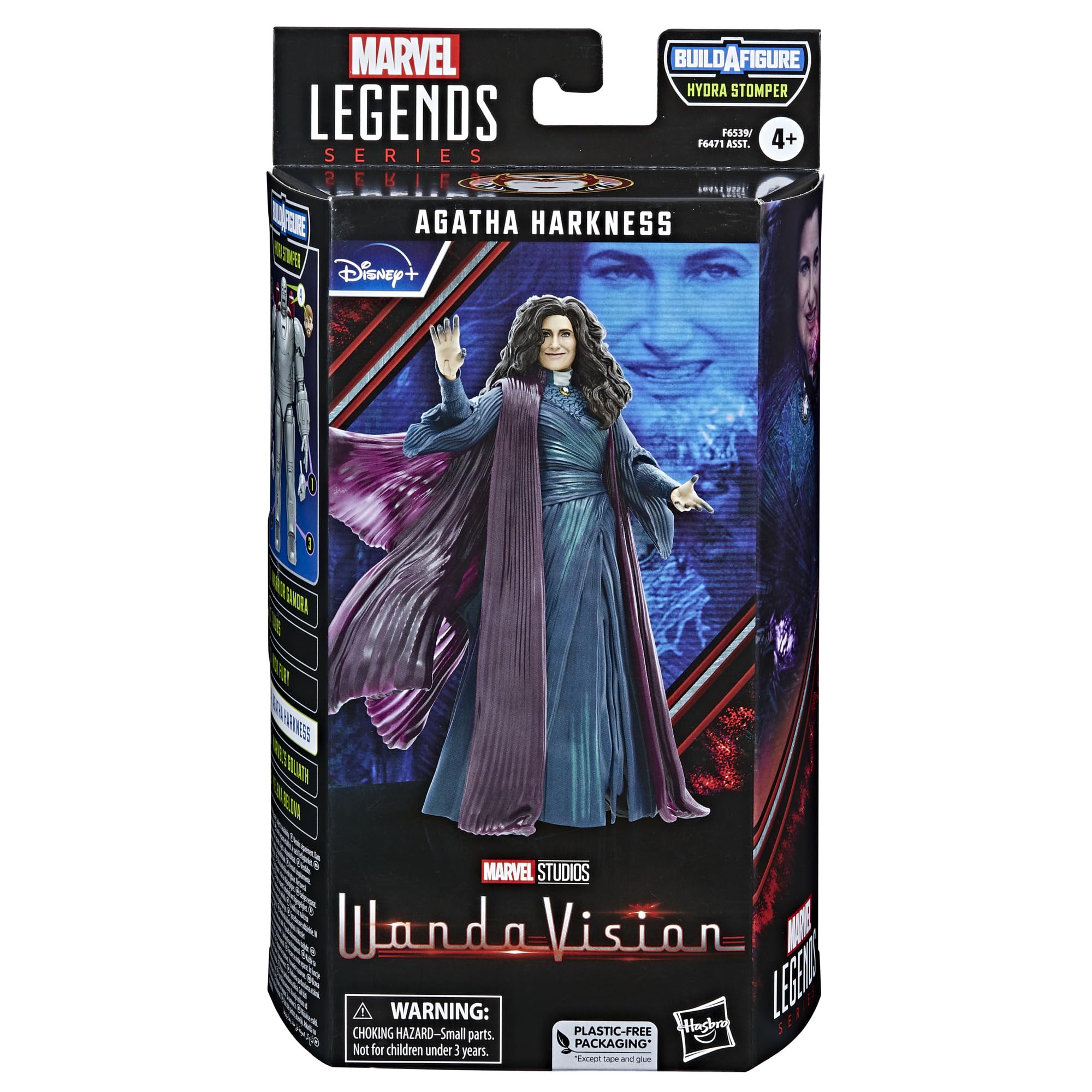 Marvel Agatha Harkness with premium articulation and deco for shelf display.