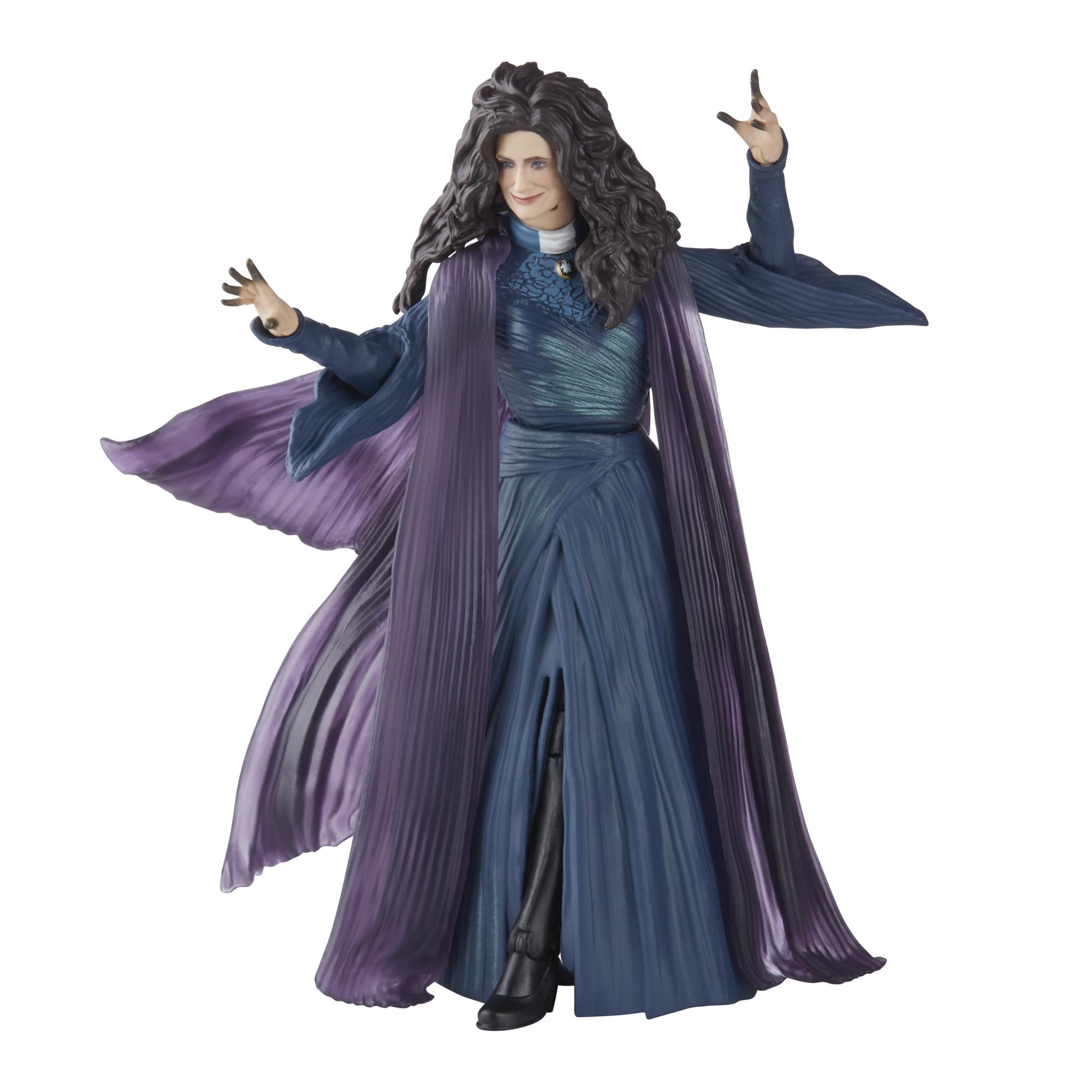 Sorceress details and cape add dramatic presence to displays.