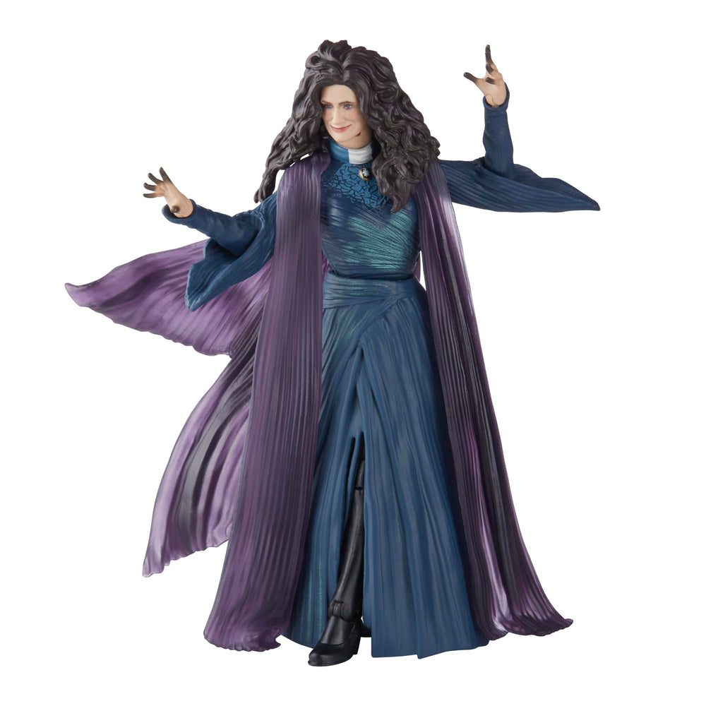 Sorceress details and cape add dramatic presence to displays.