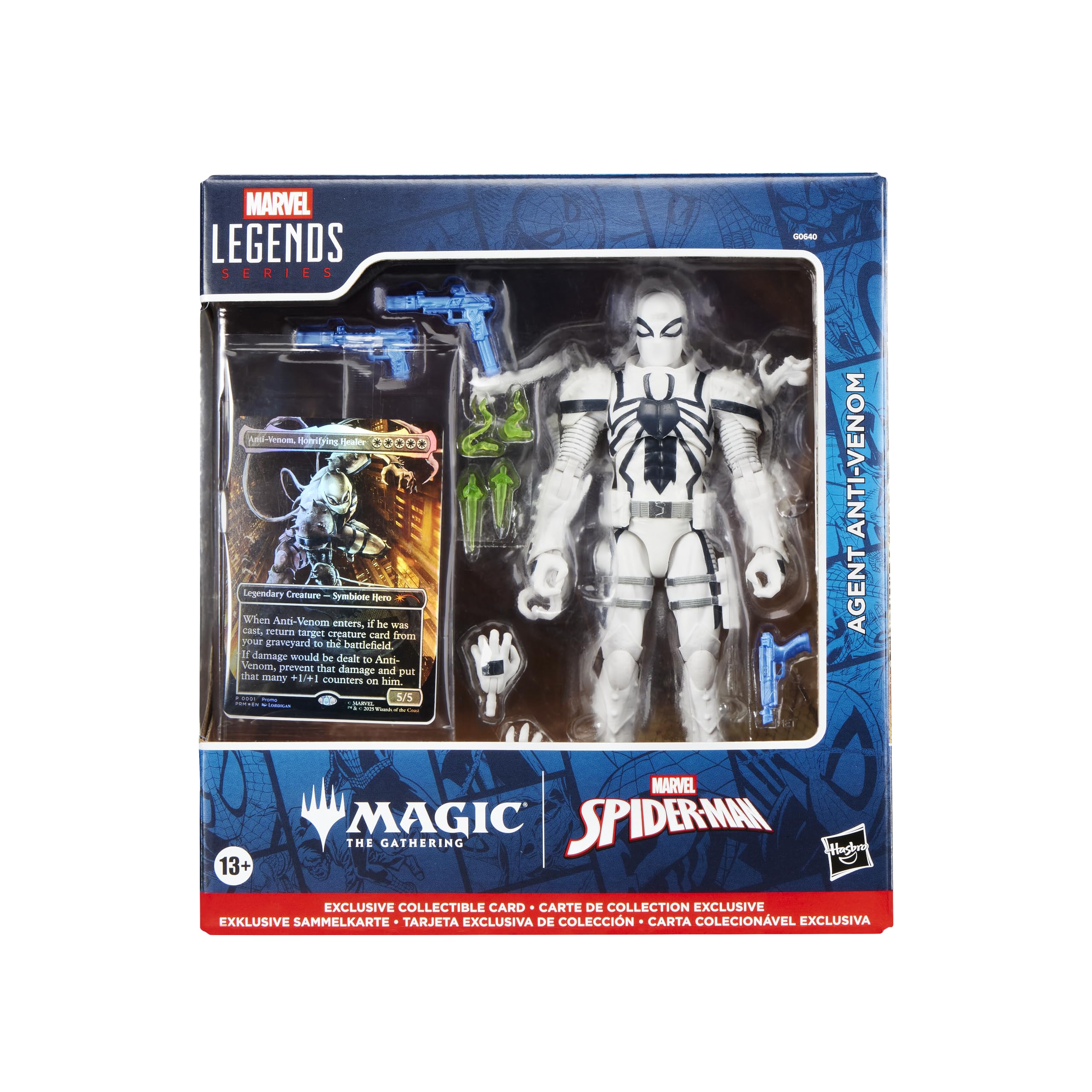 Marvel Agent Anti-Venom figure posed for dynamic shelf display.