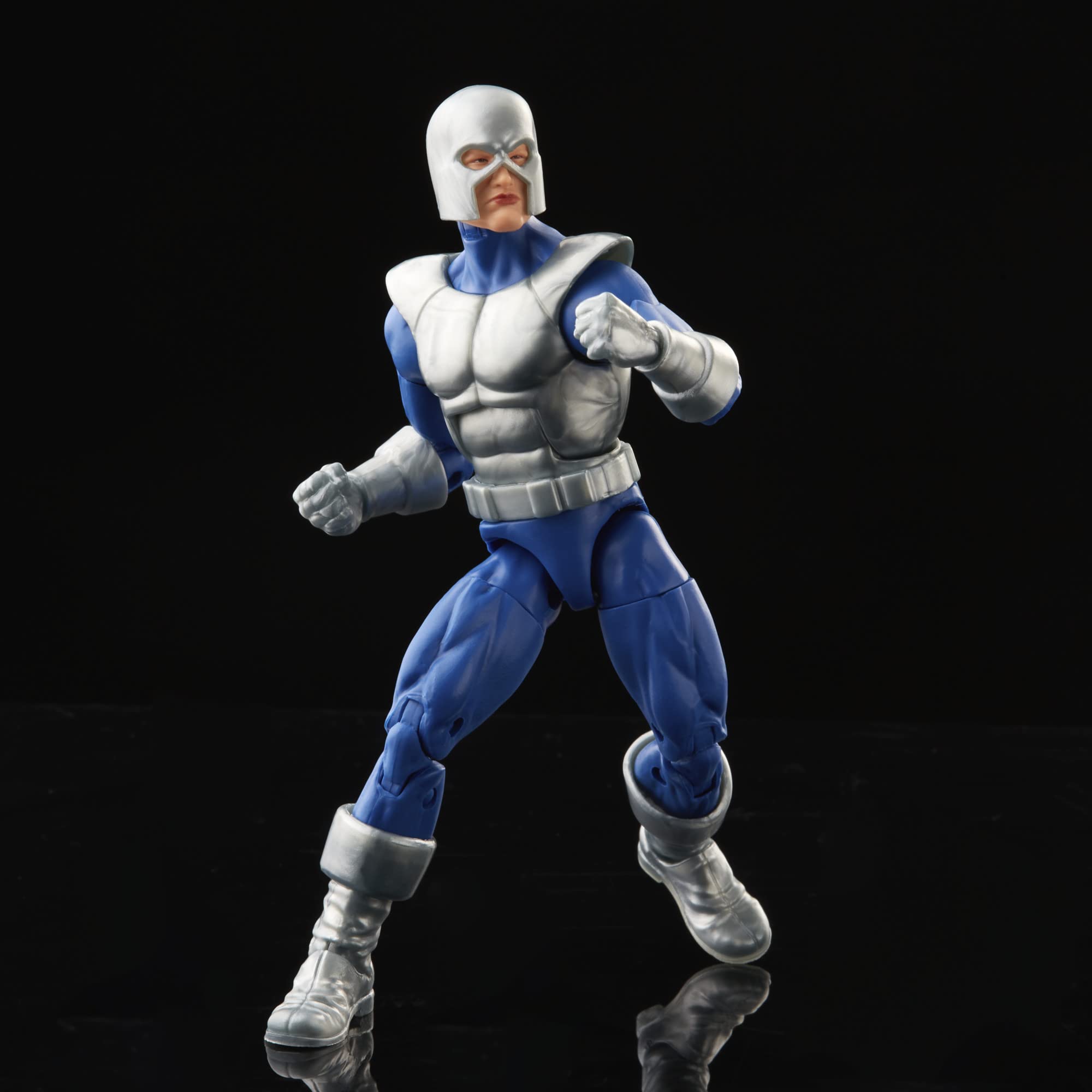 Marvel Legends Avalanche complements other Marvel figures in a display.