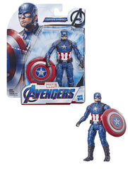 Marvel Avengers 6-inch figure packaging and shelf-ready display moment.