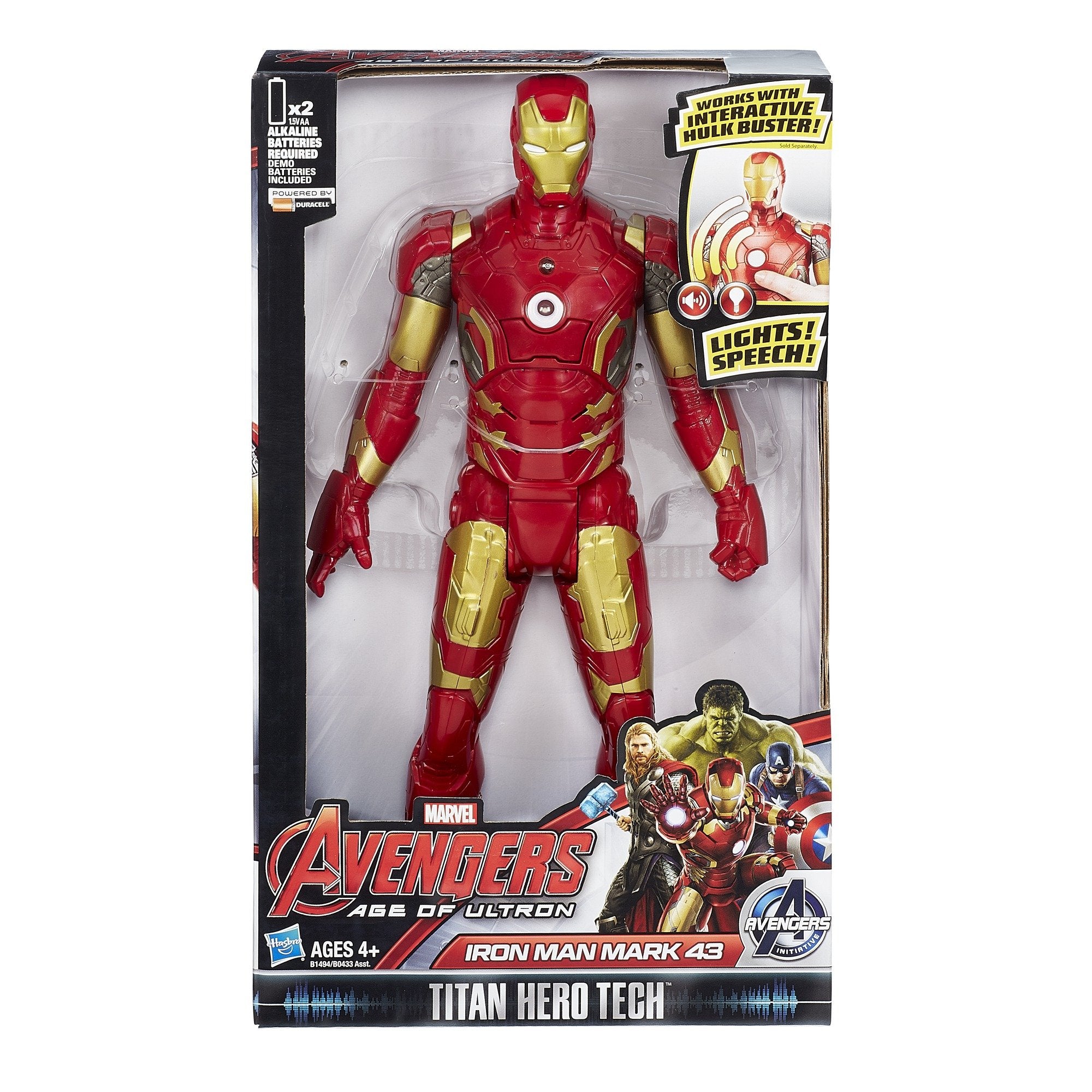 Iron Man Titan Hero Tech figure suitable for movie-inspired battles and storytelling.