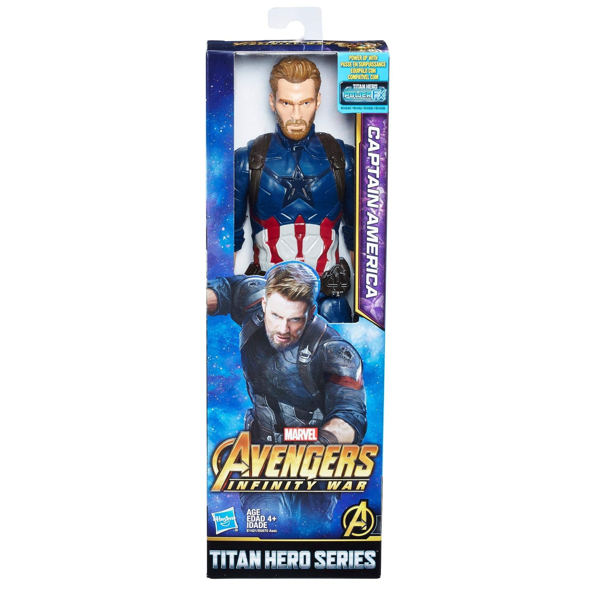 Captain America figure with Power FX port ready for authentic sounds