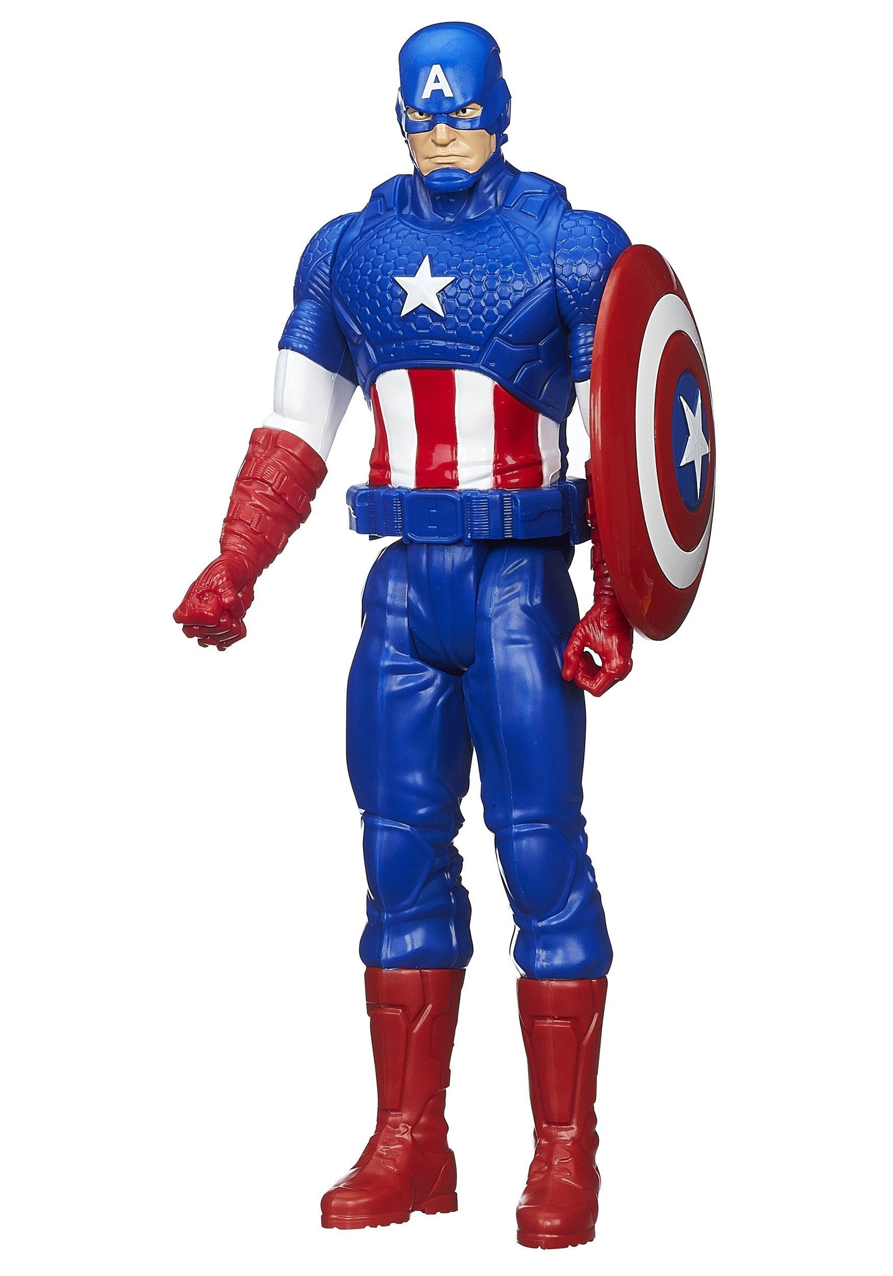 Marvel Captain America 12-inch figure with shield for imaginative play and display.