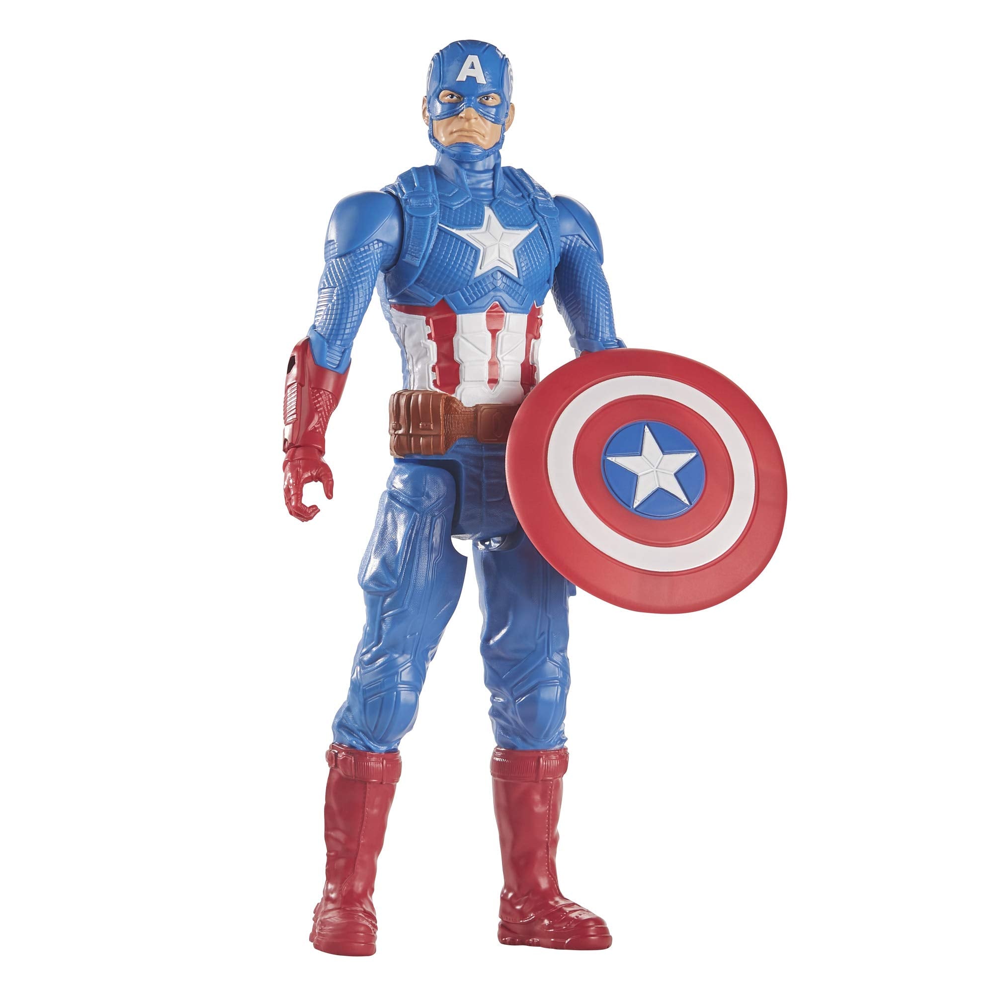 Marvel Avengers Captain America detailed costume and emblem