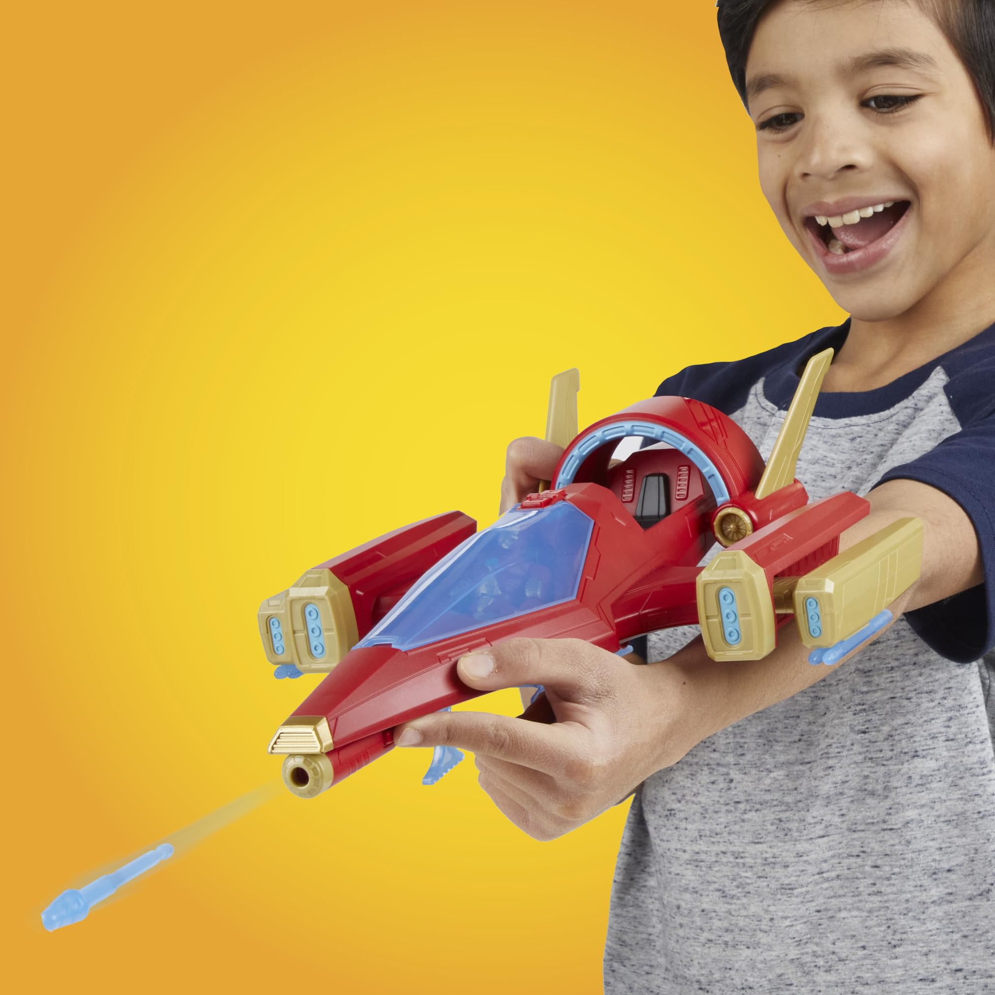 Nose projectile accessory enables imaginary hero missions