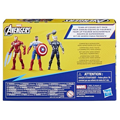 Close-up showing 9-point articulation on Marvel Avengers Epic Hero Series figures for poseable play.