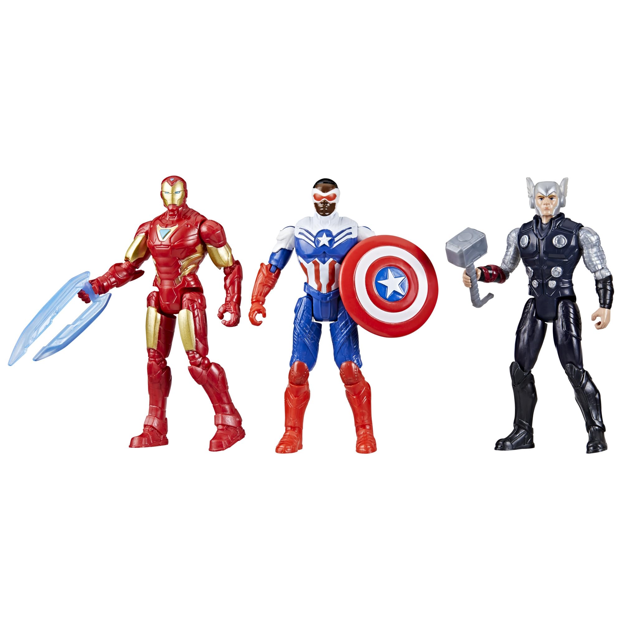 Marvel Avengers Epic Hero Series Team-Up Gift Pack front view: three figures for imaginative play.