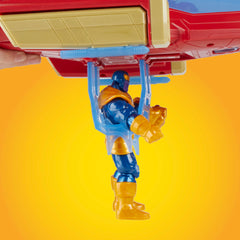 4-inch scale Iron Man figure pairs with the jet for display