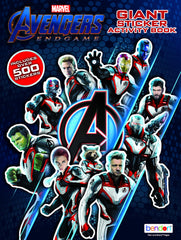 Marvel Avengers Giant Sticker Book cover featuring bold heroes for active fans.