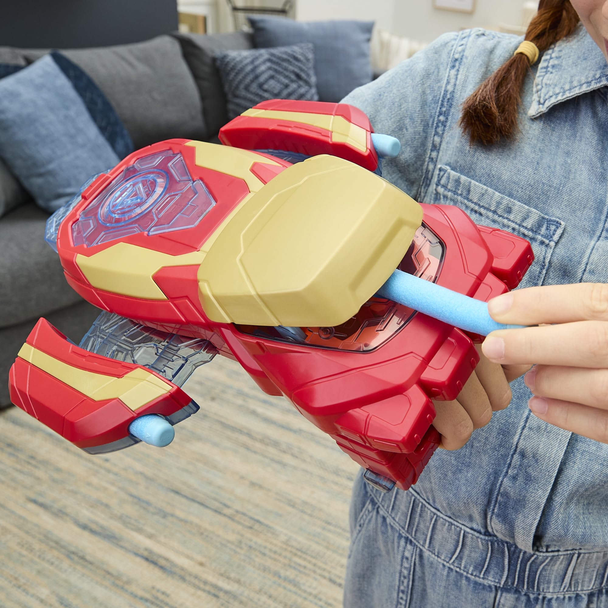 Marvel Avengers Iron Man Arc Blaster costume accessory enhances outfits